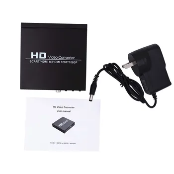 

Scart to HDMI Converter ELEPHAS SCART + HDMI to HDMI Converter Adapter Component Converter for Projector Converter
