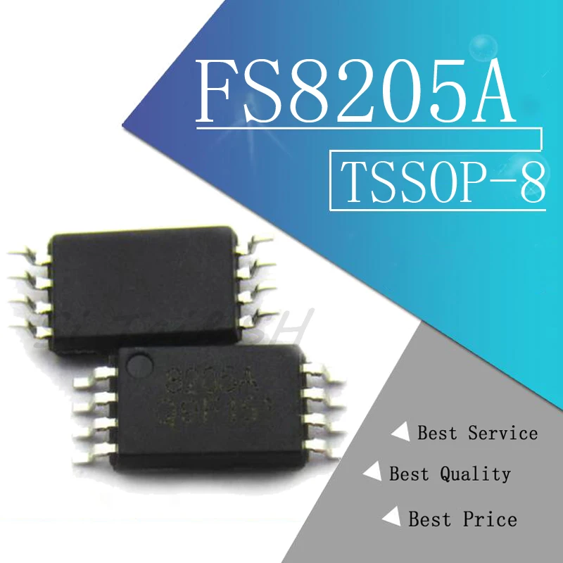 10PCS SMD FS8205A 8205A Lithium Battery Protection IC MOSFET TSSOP 8 ...