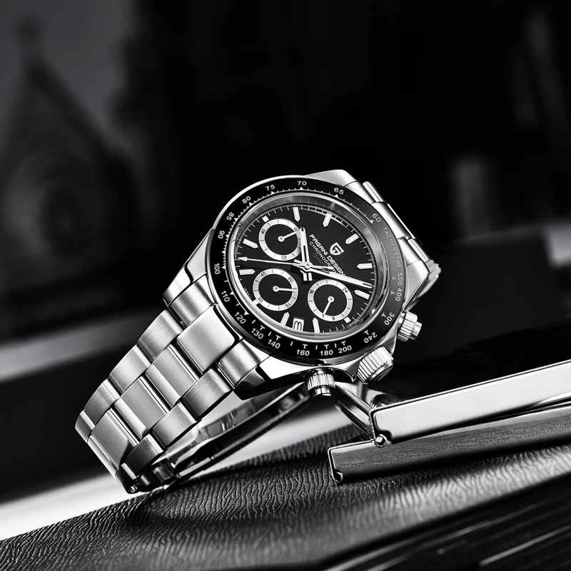 

PAGANI DESIGN Men's Watches Business Quartz Wrist Watch Men Sport Chronograph 100M Waterproof Luxury Watch Men Relogio Masculino