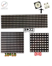 JERCIO panel screen 3535 like ws2812b 8x8/16x16/8x32 Pixel matrix Sk6812 can individually address IC chip DC5V custom made custom made 8inch height backlit address numbers