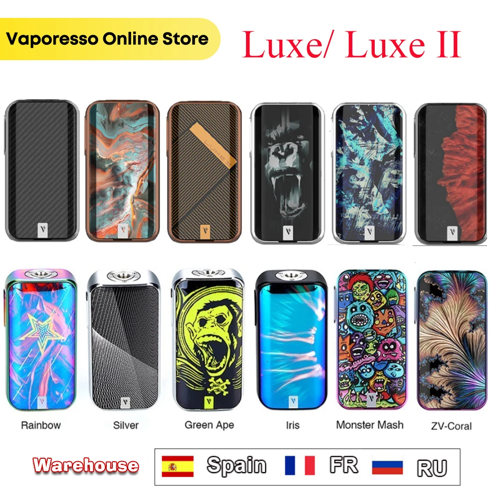 Оригинальный вейп мод Vaporesso LUXE 220 Вт Luxe II питание от двух аккумуляторов 18650