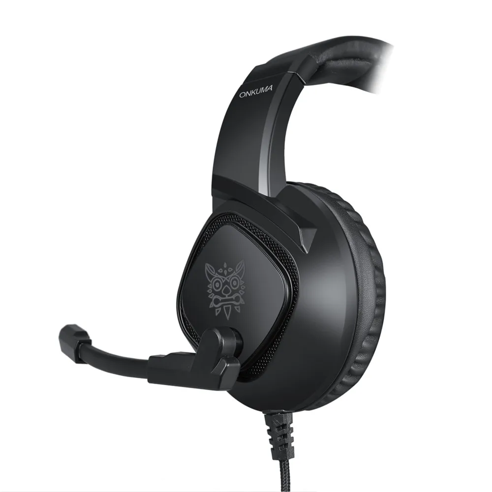 ONIKUMA K19 Gaming Heaset для PS4 стерео наушники с микрофоном/светодиодный свет для Xbox One/ноутбука планшета/телефона