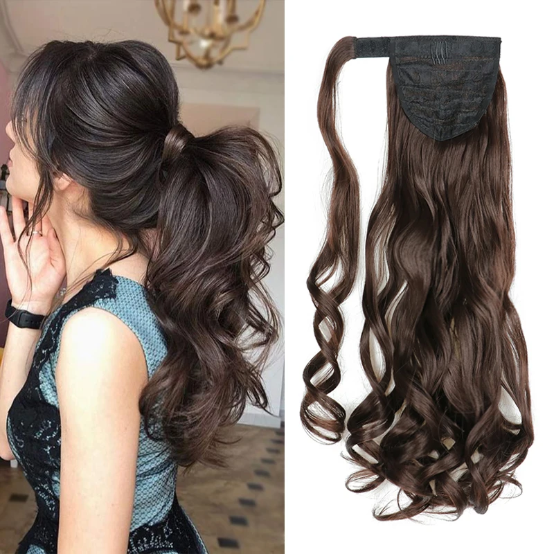 Barato LISIHAIR-Extensión de cabello sintético ondulado largo para mujer, coleta envolvente, cola de caballo falsa dmx5Mn1YQxw Barato LISIHAIR-Extensión de cabello sintético ondulado largo para mujer, coleta envolvente, cola de caballo falsa dmx5Mn1YQxw