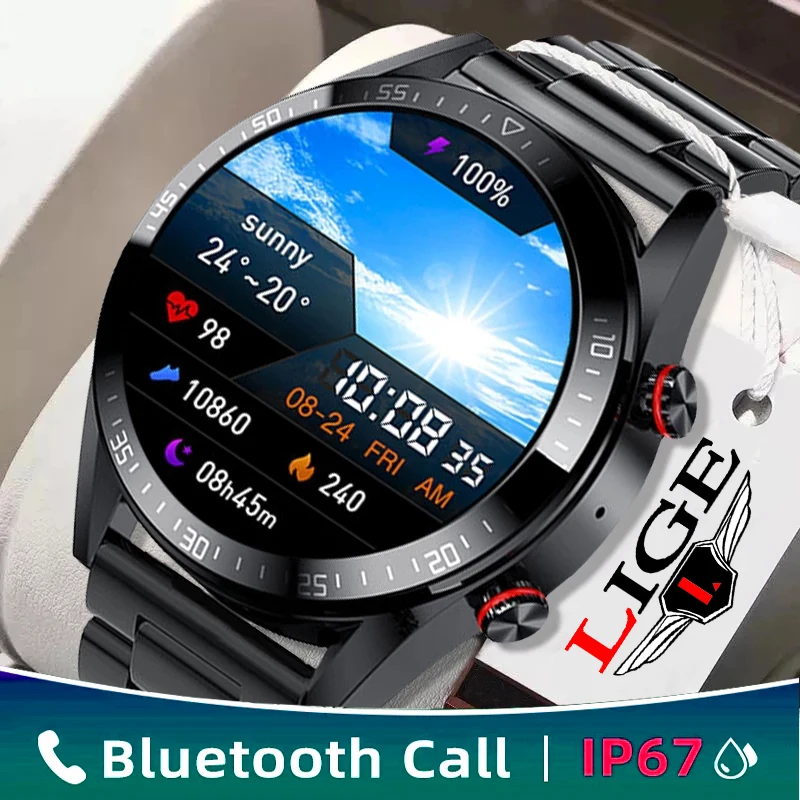 LIGE New AMOLED Screen Smart Watch