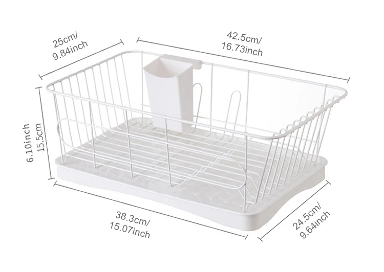 Iron PP Dishes Plates Shelves Drainer Bowl Spoons Chopsticks Storage Racks Holders Kitchen Organization Shelf Accessories Items