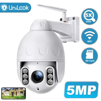 

Unilook 5MP Outdoor PTZ IP Camera WIFI Speed Dome Auto Tracking Camera 5X optical zoom Onvif IR CCTV Security Camera