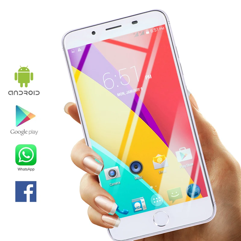 Global language 7Plus 5 дюймов Fullview Android смартфон Face ID Смарт мобильный телефон google Play