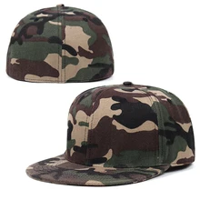 

Spring and summer fully enclosed men's baseball cap cotton hip-hop cap big head snapback cap Camouflage men's brand caps