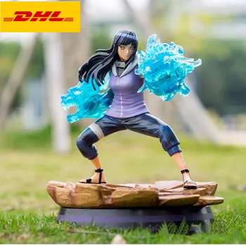

11" Naruto Statue Hyuuga Ichizoku Bust Hyuuga Hinata Full-Length Portrait Original Version GK Action Figure Toy 27CM X442