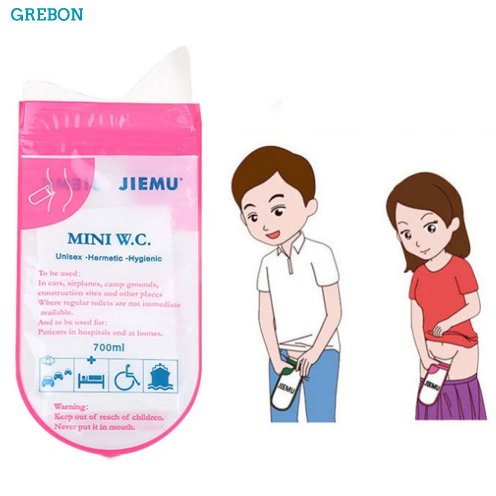 

4Pcs 700Ml Emergency Portable Car Urine Bag Vomit Bags Mini Toilet Mobile WC Disposable unisex Kids urinal child outdoor travel