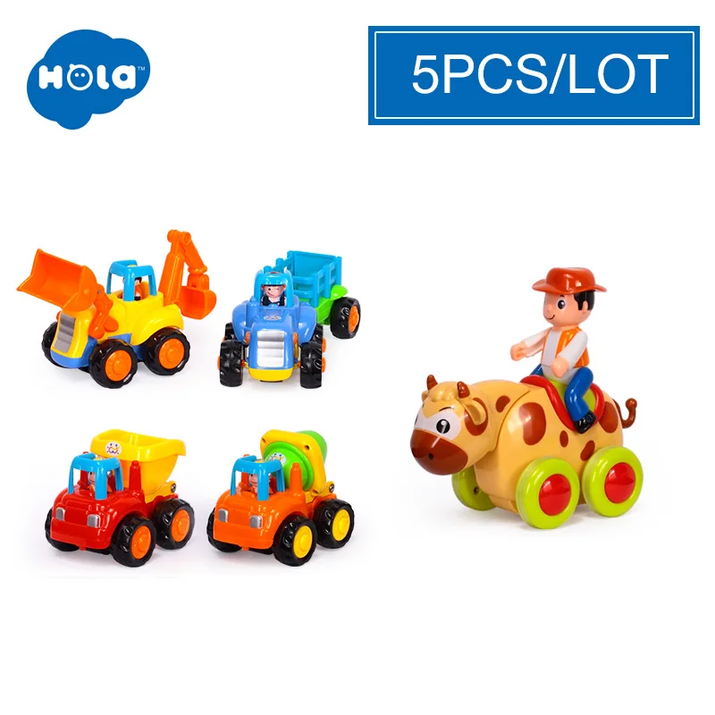 Детские инерционные машинки(набор из 4 шт.) производства Huile Toys - Цвет: Хаки