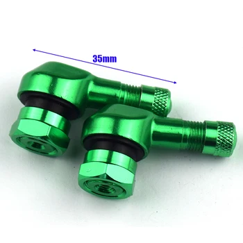 

Replacement Valve Stems Motorcycle 90Degree Angle Wheel Tubeless Green