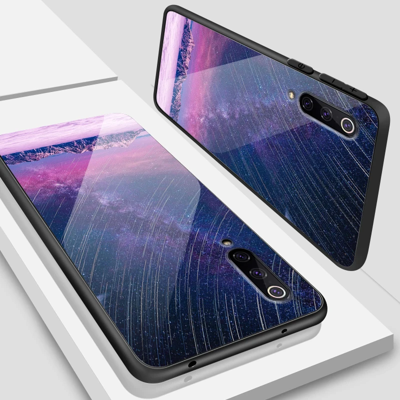 Чехол из закаленного стекла для Xiaomi 5X6X8 9 SE A1 A2 Lite Мягкий чехол из ТПУ для Redmi Note 4x 5A 6 7 Pro Prime жесткий бампер чехол для телефона - Цвет: W397