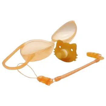 

Baby Pacifier With Anti-dust Cover Round Head&Flat Head Shape Baby Nipples Baby Nano Silver Nipples Safety Feeding Accessories