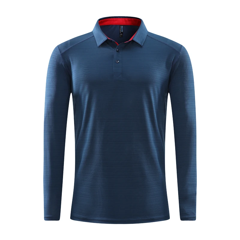 Men Fitness Long Sleeve Quick Dry Tennis Golf Shirt Bodybuilding Workout Long Top Casual Man Running Sportswear