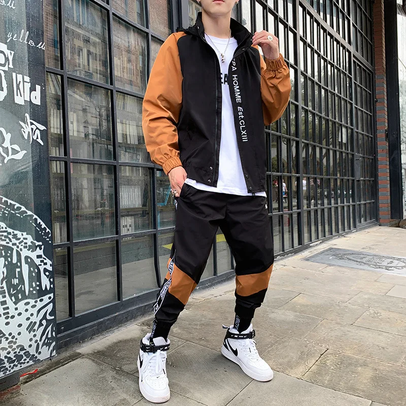 Мужской повседневный костюм чулок спортивный из двух предметов Спортивная