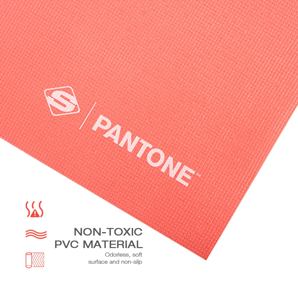 Pantone SPK8882 ПВХ коврик для йоги толщина 4 мм для старших любителей Яги 3 цвета мягкая для фитнеса Бодибилдинг йога коврики