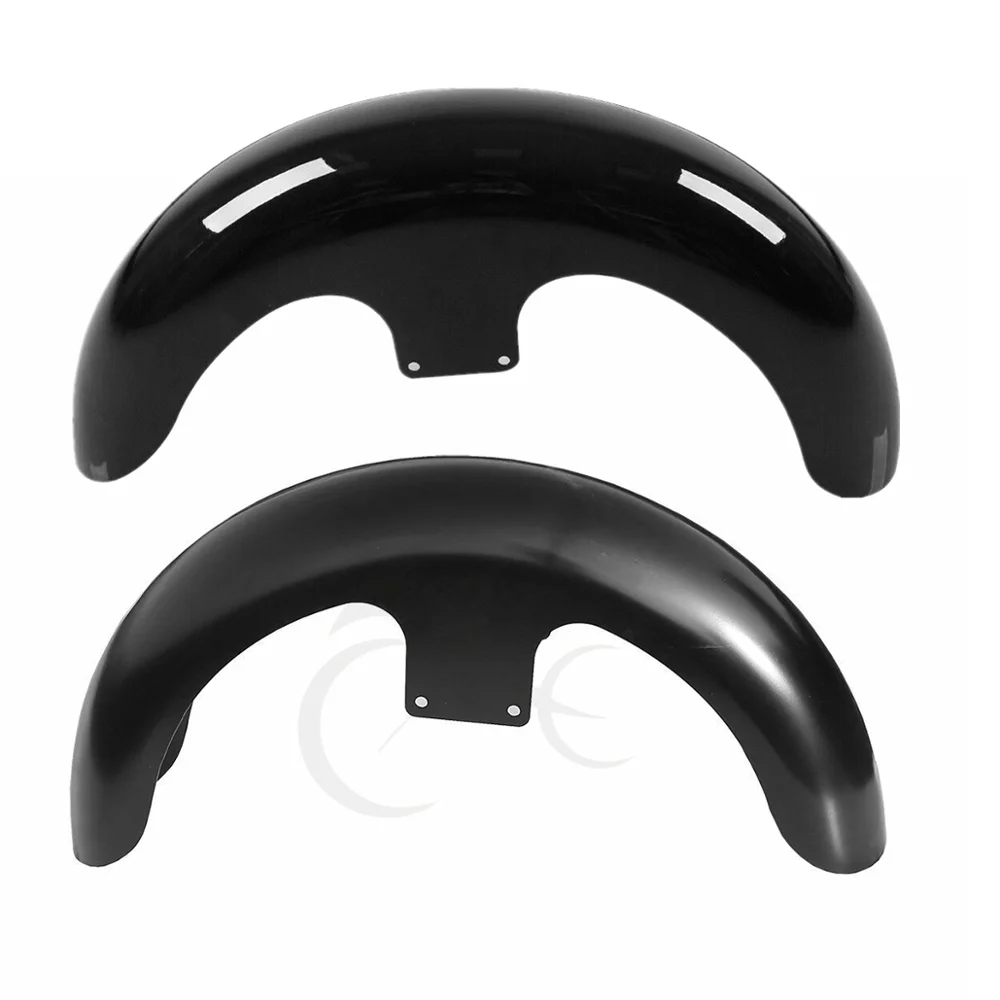 

Motorcycle Unpainted/Painted Black 21" Wrap Front Fender For Harley Baggers Touring Road Glide FLHT FLHR FLHX Custom Baggers