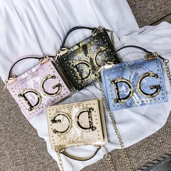 

Female Shoulder Bag Serpentine Print Handbag Crossbody Bag for Women Fashion High Capacity 2020 PU Leather Retro