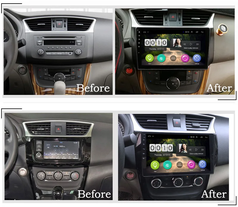 Android 8,1 автомобильный dvd-плеер для Nissan Sylphy B17 Sentra 12 2013 Авто gps Навигация стерео