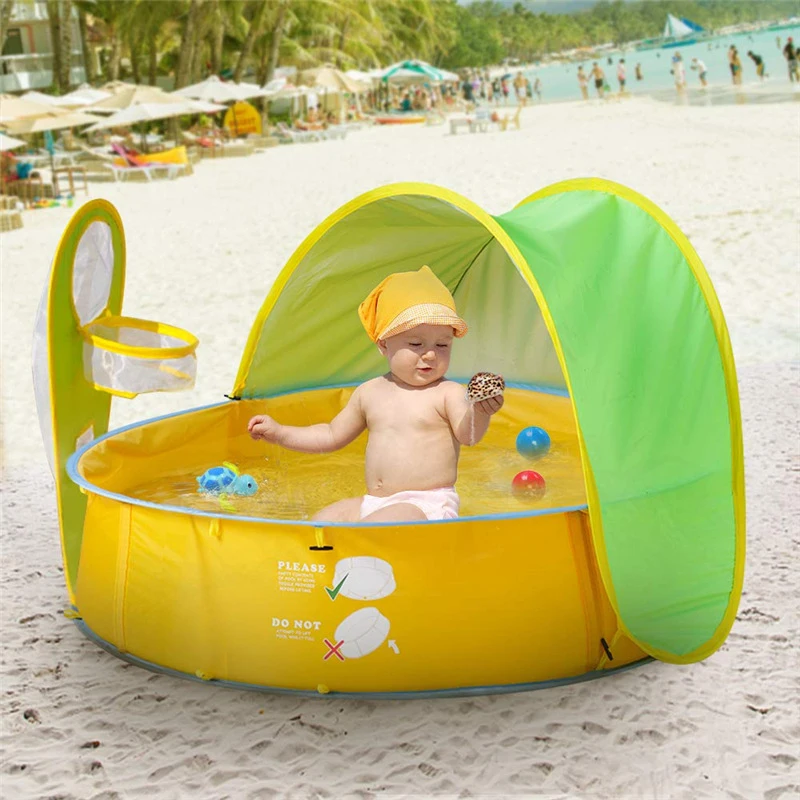 Детская игровая палатка автоматические всплывающие палатки пляжный бассейн палатка с шариковой рамой бассейн мальчики девочки мяч бассейн укрытия от солнца
