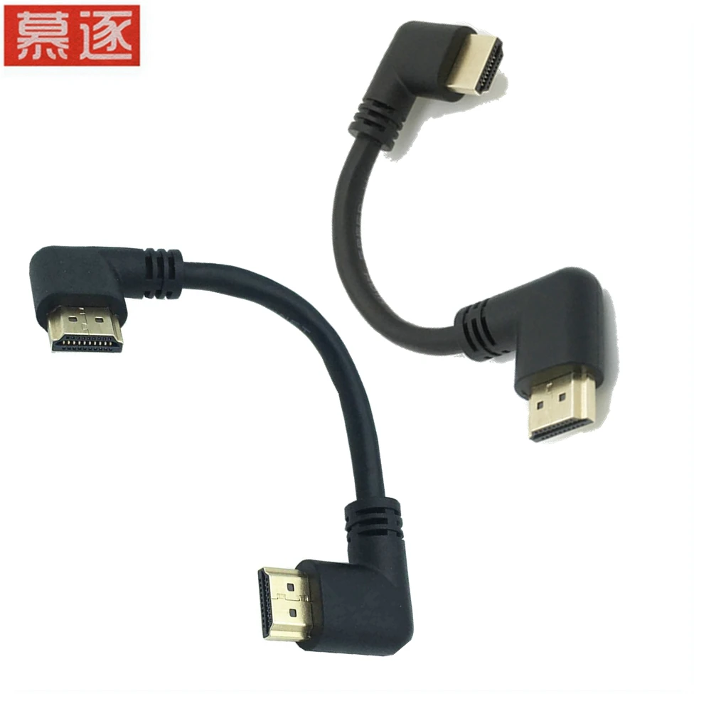Кабель-удлинитель Hdmi2.0 для видео 4K HD 90 градусов левый и правый двойной локоть