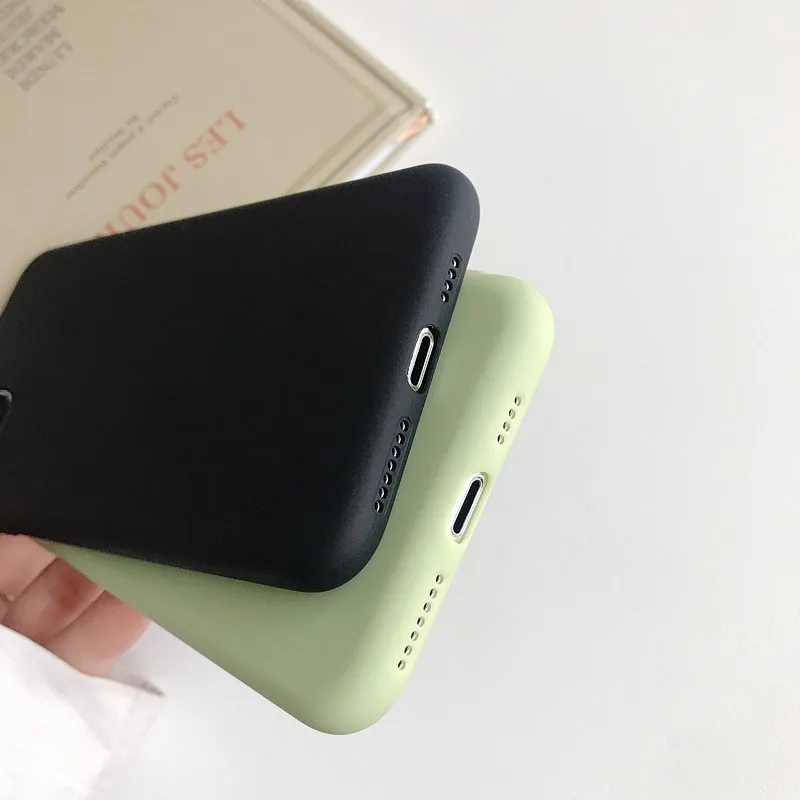 Роскошный мягкий матовый чехол s для iPhone 11X8 7 6 6S Plus противоударный чехол из термополиуретана и силикона для iPhone XS 11 Pro MAX XR 5 Чехол