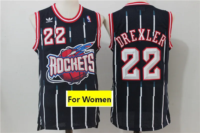 Для женщин baskeball Хьюстон Джеймс Харден Уэстбрук Оладжьювон Клайд Дрекслер Шорты Майки - Цвет: As photo