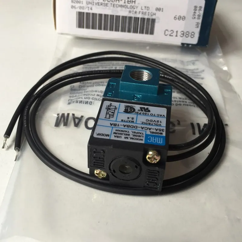 12v MAC 3 Port Electronic Boost Control Solenoid Valve 35A-AAA-DDBA-1BA 5.4W with brass kits control valve