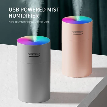 

270mL Mist Humidifier Aroma Diffuser Portable Colorful Night Light Quiet Auto-Shut Off Humidifier USB Humidifier Oil Diffuser