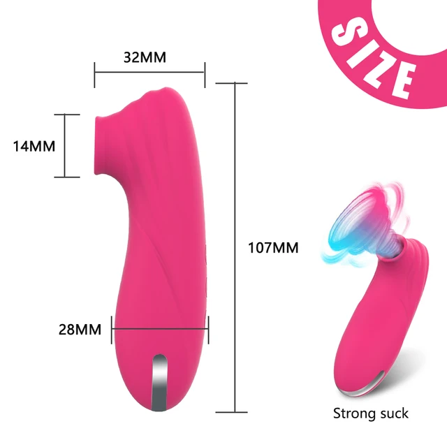 Powerful Clit Sucker Vibrator Clitoris Nipple Sucking Tongue Vibrating Oral Licking Masturbator Vagina Sexy Toys for Adult Women 5