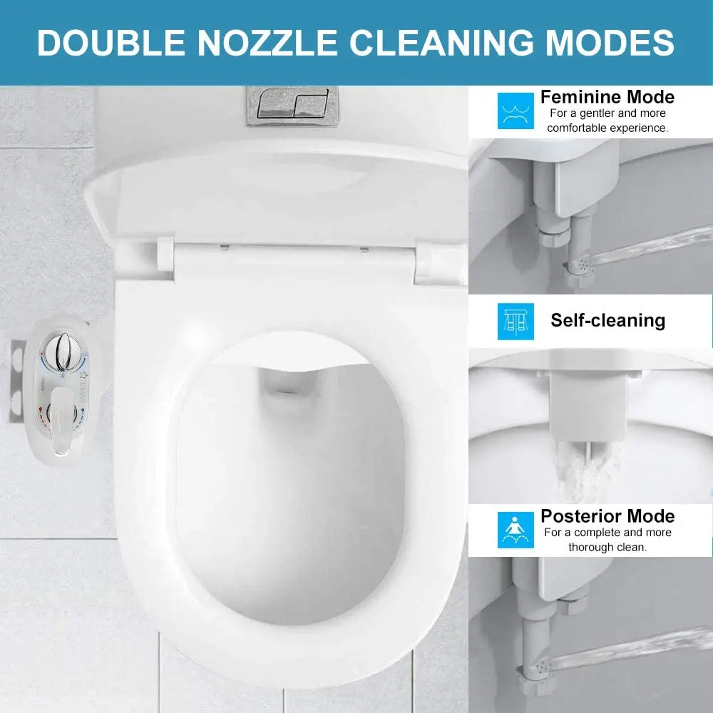 Bidet,pulvérisateur d'eau chaude et froide, fixation de Bidet pour