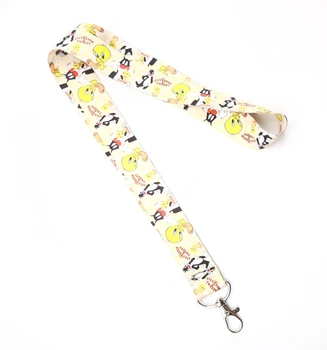 

New cartoon tweety bird Neck Lanyard keychain Mobile Phone Strap ID Badge Holder Rope Key Chain Keyring