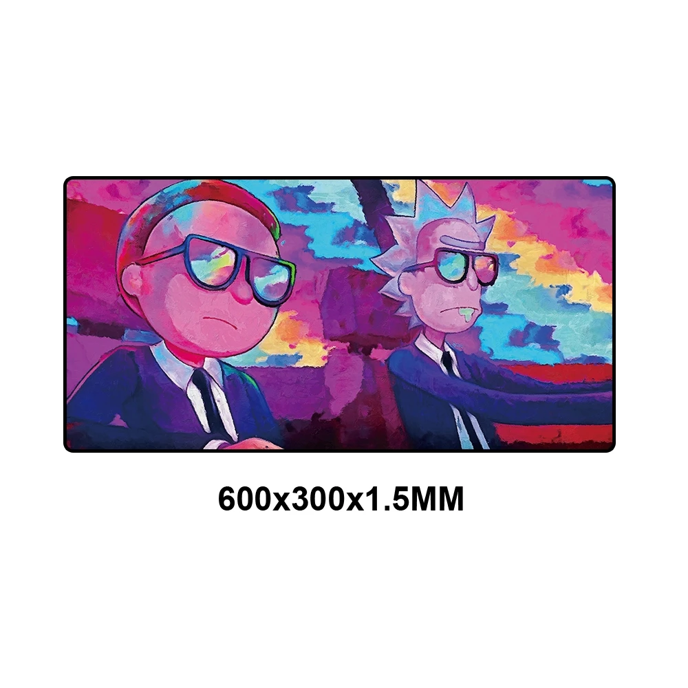 RKYMD-006-60x30 XXL коврик для мыши 900x400 Rick And marty Аниме Коврик для мыши на заказ DIY игровой большой фиксирующий край скорость коврик для мыши резиновый компьютерный стол коврик - Цвет: RKYMD-006-60x30