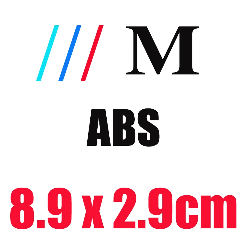 Автомобильный Стайлинг для M серии M1 M2 M3 M4 M5 MX1 MX2 MX3 10 шт. ABS Автомобильная задняя декоративная наклейка на стену этикетка дизайн 3D эмблема - Название цвета: M 8.9X2.9cm