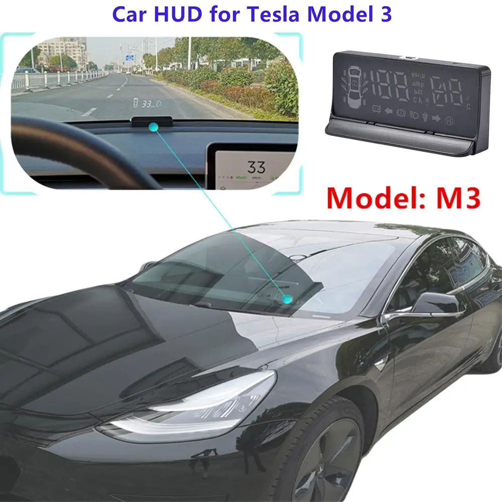 Pull Model3 HUD 12V Head-up Display Vehicle Speed