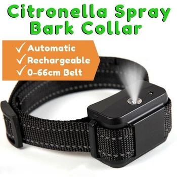 

Spraying Dog Training Collar Anti Bark Device Rechargeable Electric Dog Collar without Spray Liquid Pet Supplies