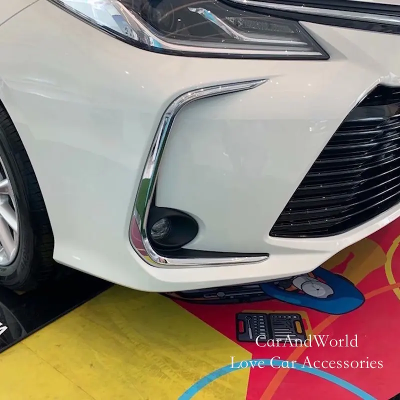 Для Toyota Corolla Altis передний противотуманный светильник, защитная крышка, противотуманная фара, рамка, АБС ХРОМ, аксессуары для автомобиля