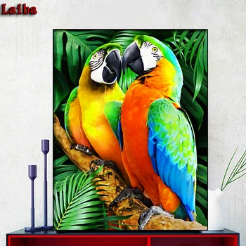 

Full Drill Diamond Painting Parrot Animal DIY Diamond Embroidery Cross Stitch Animal Decoration mosaic Gifts New Arrival puzzle