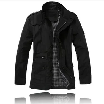 

Thin section jacket Men's Casual jacket Long section of windbreaker Large size