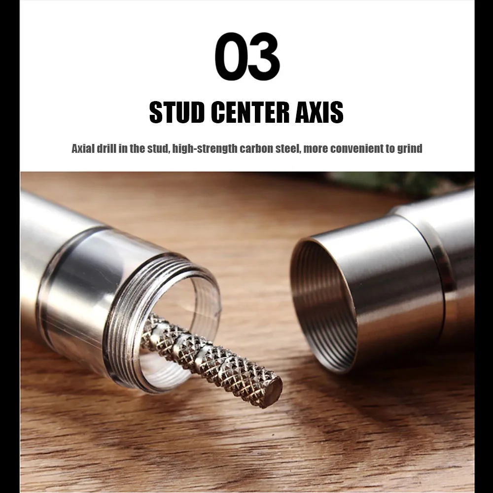 Pepper Grinder Stainless Steel Manual Salt Pepper Mill Grinder Seasoning Grinding For Cooking Restaurants