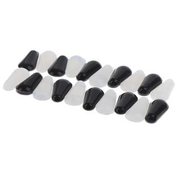 

5 Pair Clear Water Drop Silicone Non-Slip Nose Pads For Reading Glasses Myopia Presbyopia Glass Plate Anti-Skid Pad
