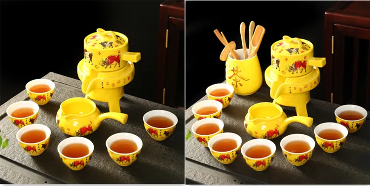 8 Pcs Ceramic Travel Tea Sets Chinese Portable Ceramic Bone China Teaset Gaiwan Teacup Porcelain Tea Cup The Kung Fu Teapot Set