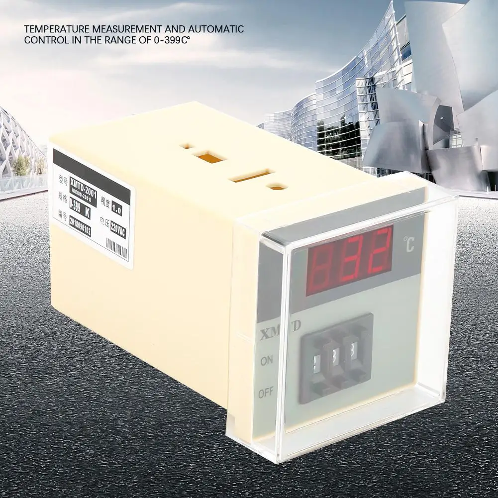 XMTD-2001 цифровой регулятор температуры 0-399 градусов с термопарой типа K