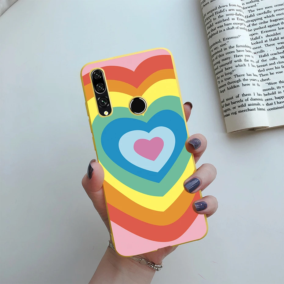 Charming Daisy Love Heart Painted Soft Back Cover - Cute Cartoon Design