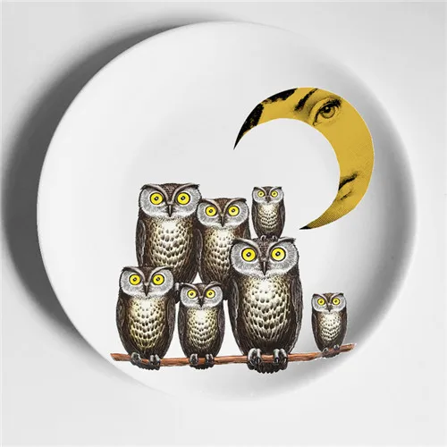 25 Горячая Красота иллюстрация rosenthal Piero fornasetti тарелки настенные подвесные декоративные ремесленные блюда для дома/отеля/бара/образца комнаты фон тарелка - Цвет: 25