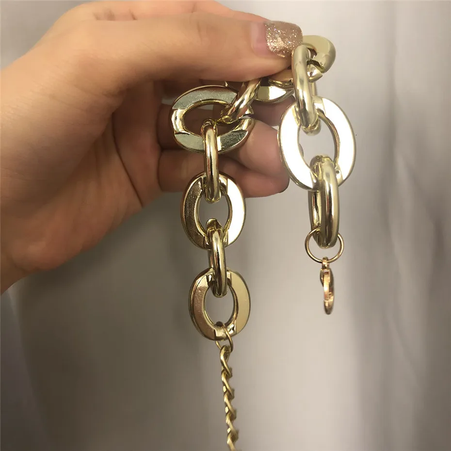 IngeSight. Z винтажное кубинское толстое ожерелье-чокер с воротником s, крупное Золотое массивное ожерелье, браслет для женщин, ювелирный набор