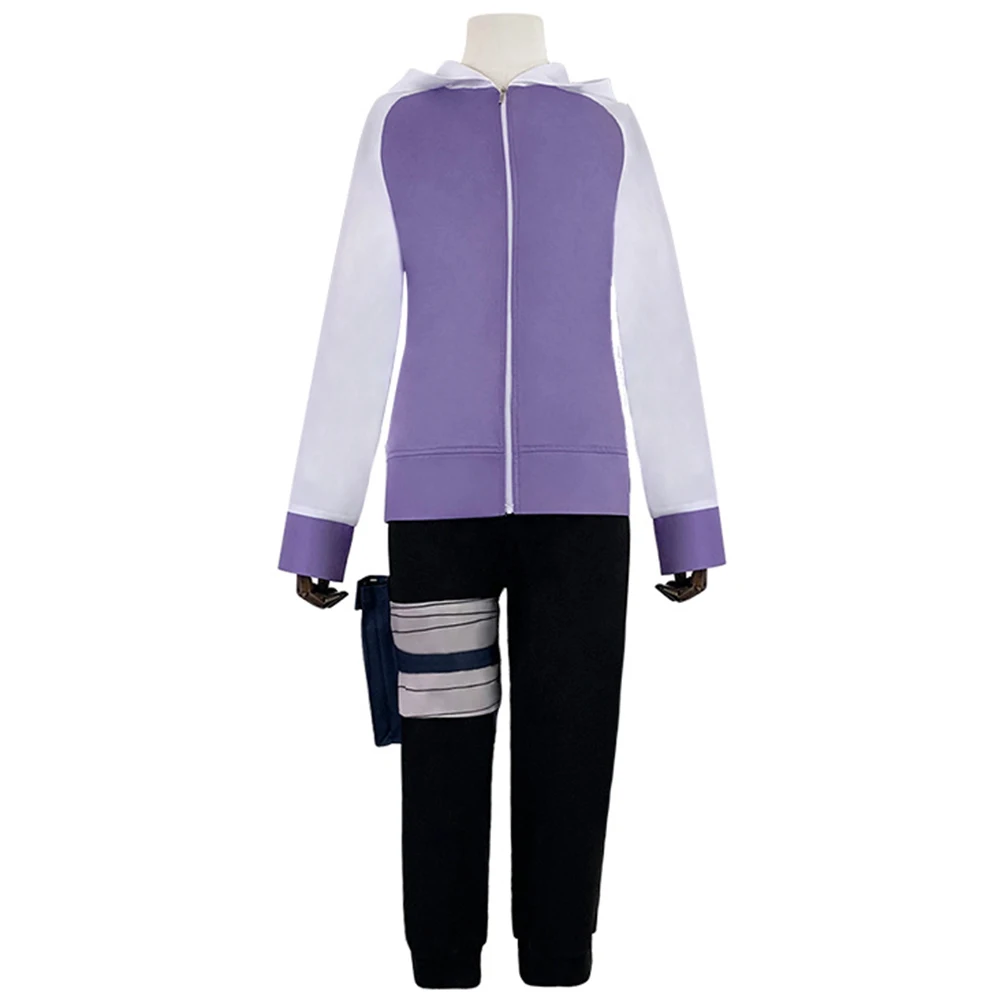 Fast Delivery Anime Hinata Hyuuga Cosplay Costume Coat Pants Outfits Halloween Carnival Suit | Тематическая одежда и