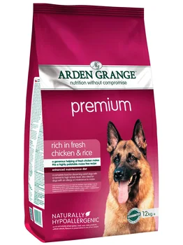

ARDEN GRANGE ARDEN GRANGE PREMIUM for discerning adult dogs of all breeds with chicken and rice