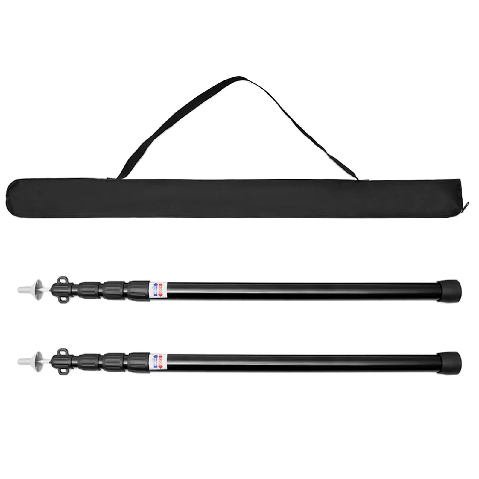 Thicken Aluminum Alloy Tent Pole Adjustable Tent Support Rods Beach Shelter Tarp Awning Pole Replacement Poles Accessories camping tent accessories tent poles
